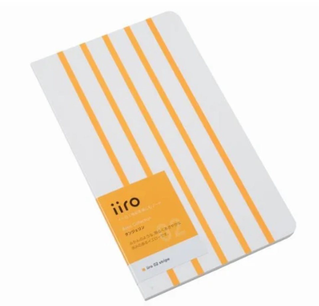 神戸派计画 iiro 02 条纹 (橘子橙) - 便条纸/标签贴 - 纸 黄色