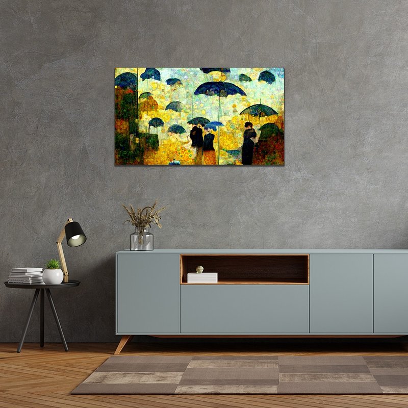 彩色雨-AI艺术 - 电子手绘真人画像/绘画/插画 - 其他材质 多色