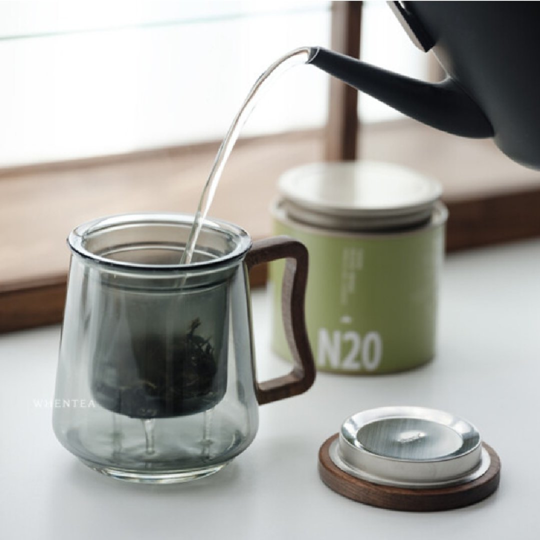 闻说|苍月玻璃泡茶杯 - 茶具/茶杯 - 玻璃 白色
