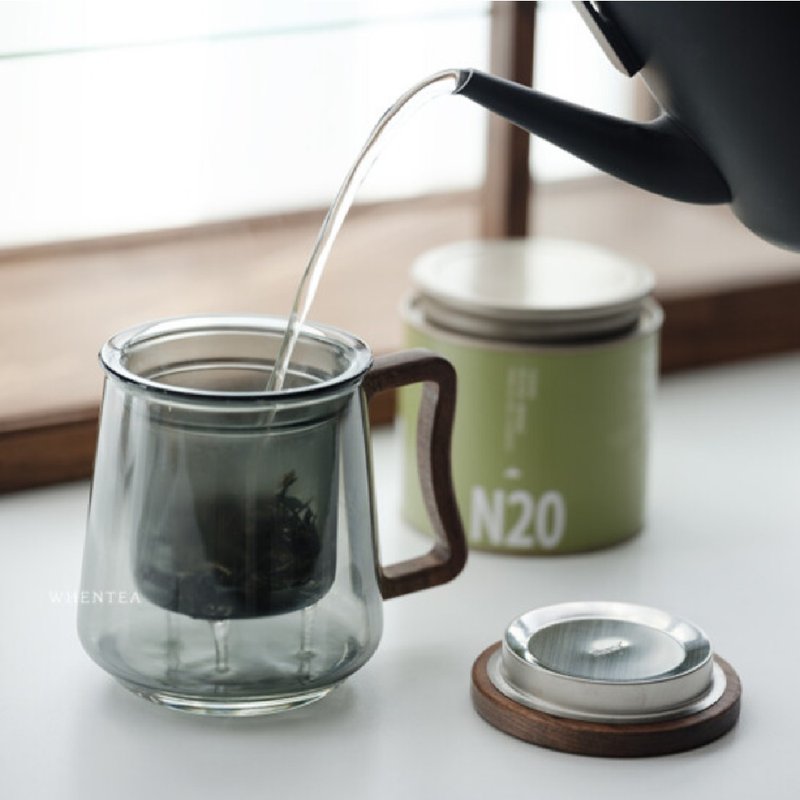 闻说|苍月玻璃泡茶杯 - 茶具/茶杯 - 玻璃 白色