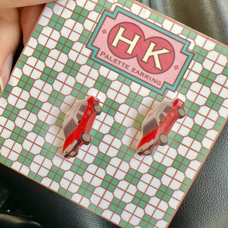 HKPaletteEarring - 的士(耳环) - 耳环/耳夹 - 树脂 多色