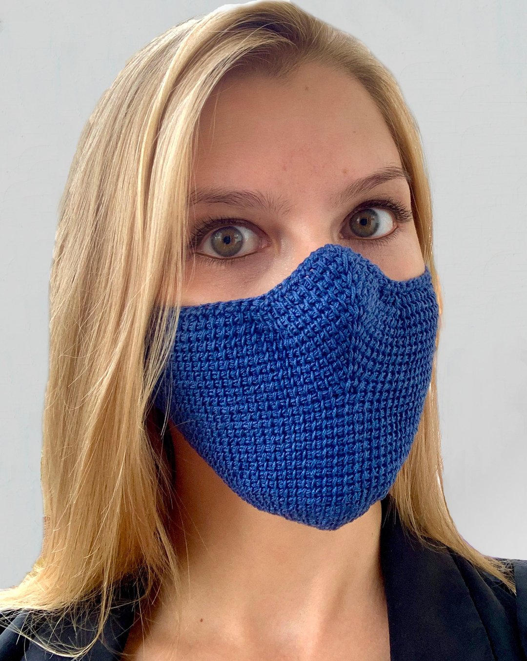 編織說明書電子檔 Crochet pattern Tunisian crochet adult mask Tutorial PDF Video - 手工艺教程/工具书 - 其他材质 