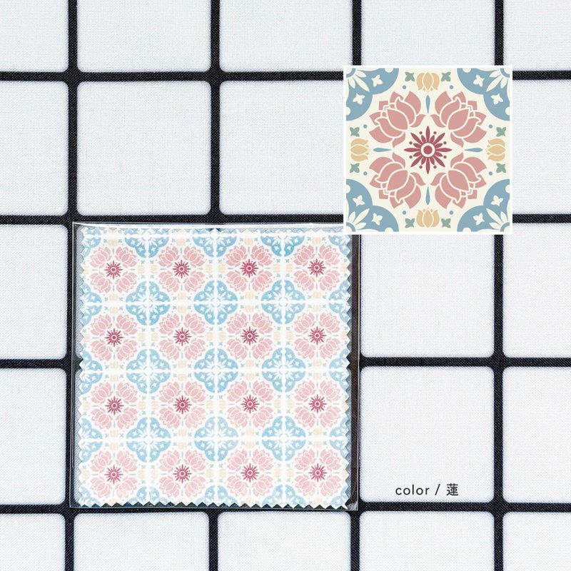 纤维擦拭布 莲花 - 眼镜盒/眼镜布 - 其他人造纤维 黄色