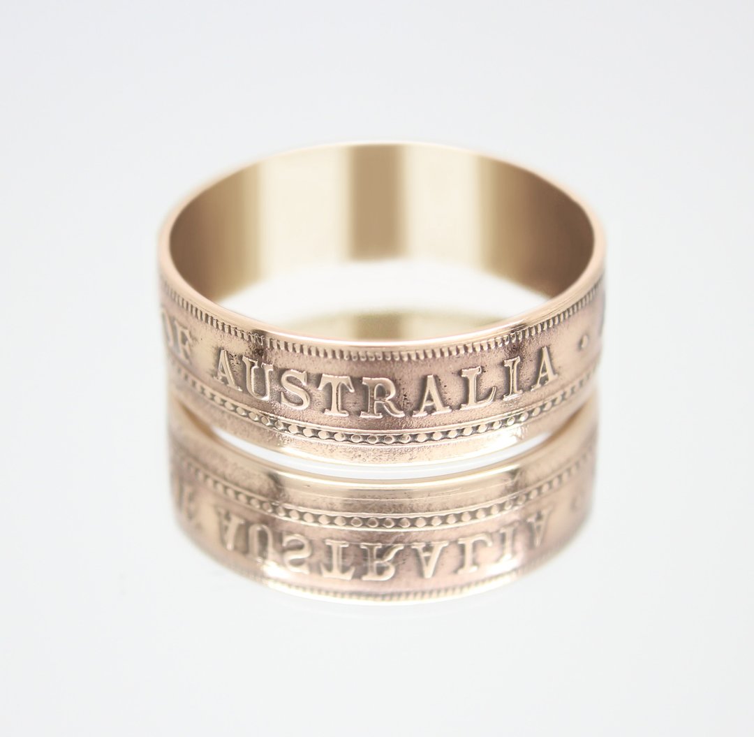 Australia Coin rings 1 penny 1927 coin rings for men coin rings for women - 戒指 - 其他金属 