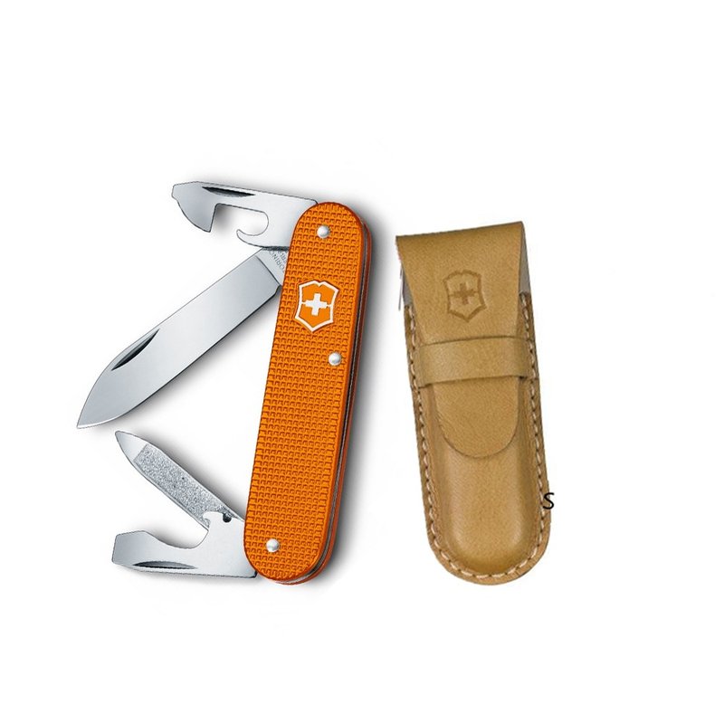 VICTORINOX 瑞士维氏 Alox 8用瑞士刀附刀套/橘 0.2600.L1229 - 露营用品 - 不锈钢 橘色