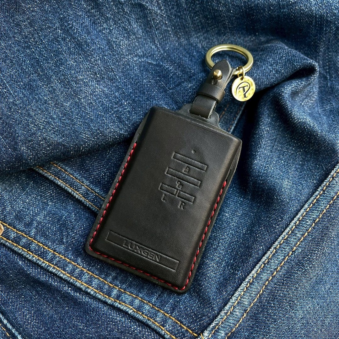 纳智捷 Luxgen V7 N7 U6 URX M7 U7 S3 S5 汽车钥匙皮套 皮套 钥 - 钥匙链/钥匙包 - 真皮 黑色