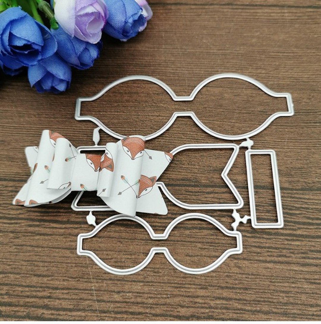 用于剪贴簿的弓形金属切割模具 切割模具模具 剪贴簿模具 纸张 - 零件/散装材料/工具 - 其他金属 银色