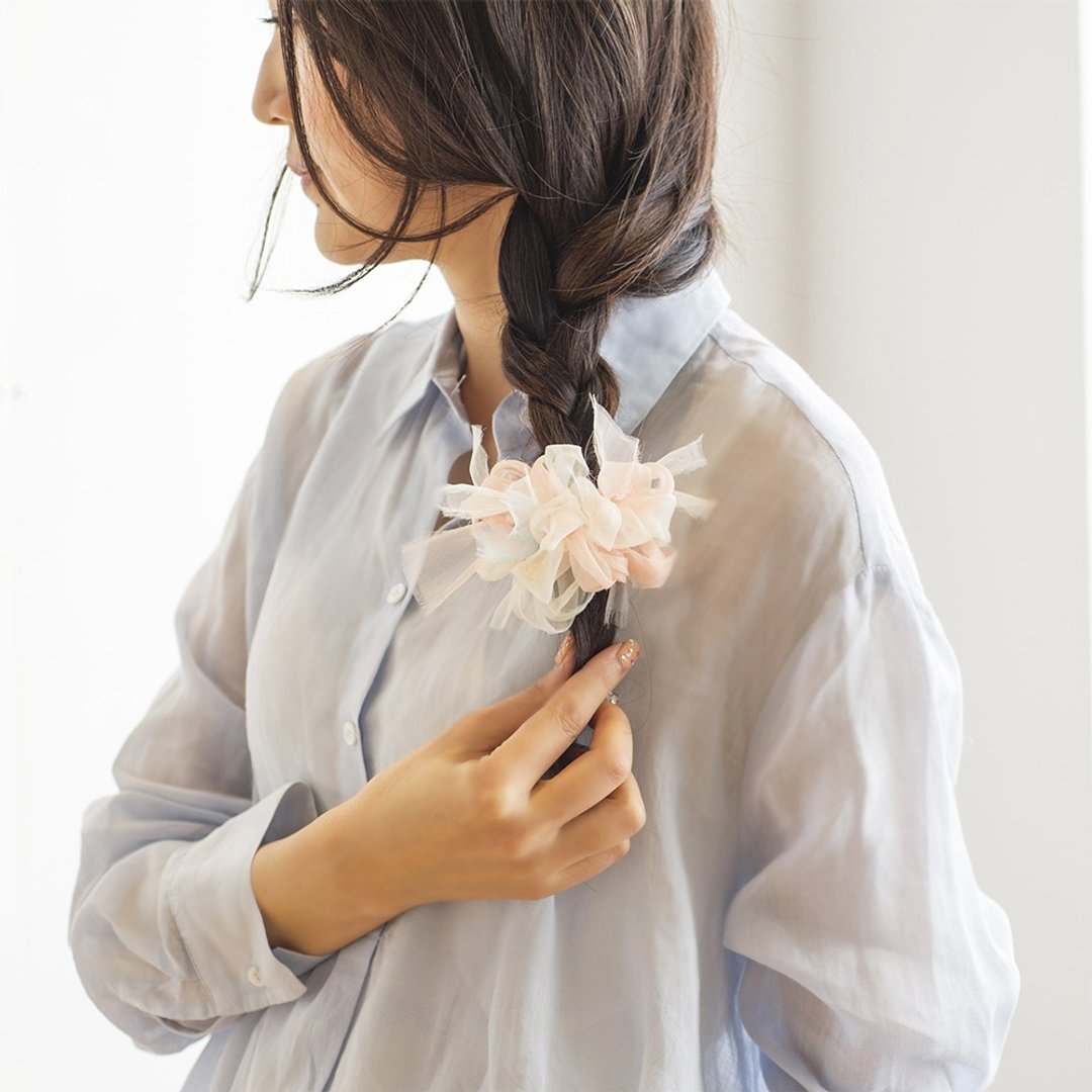mini || Pastel || Colorful blooming barrette / hair clip - 发饰 - 聚酯纤维 粉红色