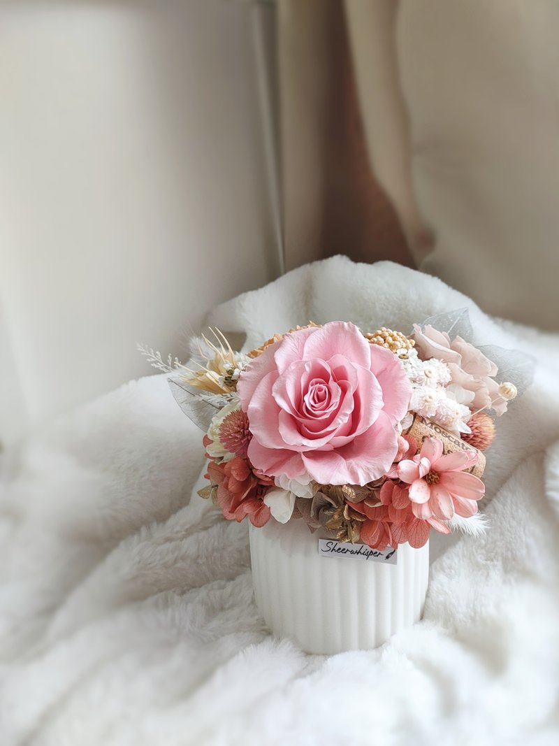 Sheer Whisper 絮语藏花_微醺软木塞开幕乔迁永生扩香桌花 - 干燥花/捧花 - 植物．花 粉红色