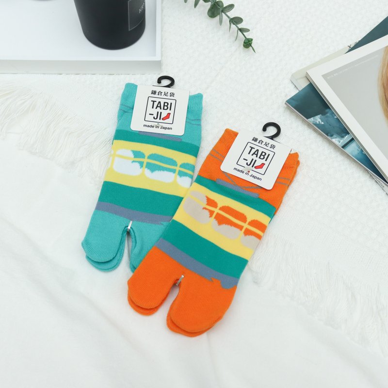 TABI-JI奈良足袋袜(分趾袜)-江之电 - 袜子 - 棉．麻 
