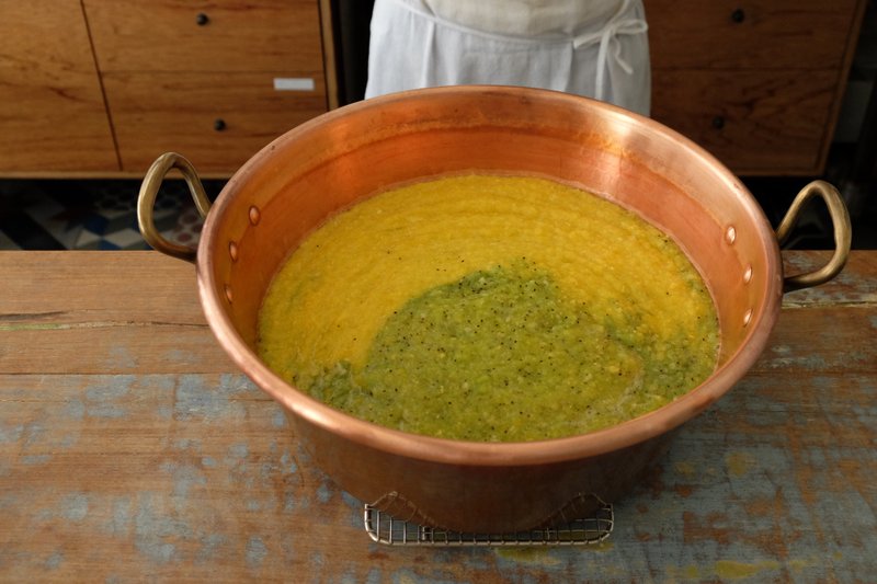 奇异果与菠萝果酱拌入香橙干邑甜酒 kiwi & pineapple jam - 果酱/抹酱 - 新鲜食材 绿色