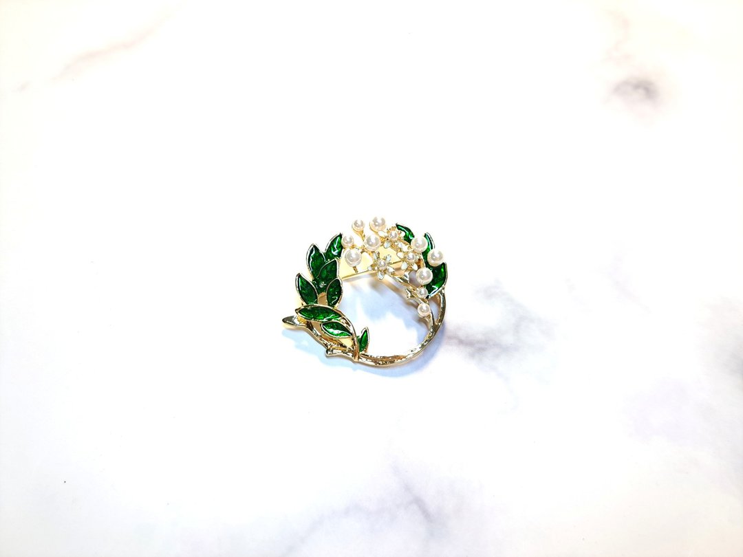 花环 胸针 - 胸针 - 其他金属 多色