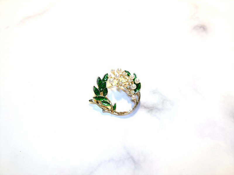 花环 胸针 - 胸针 - 其他金属 多色