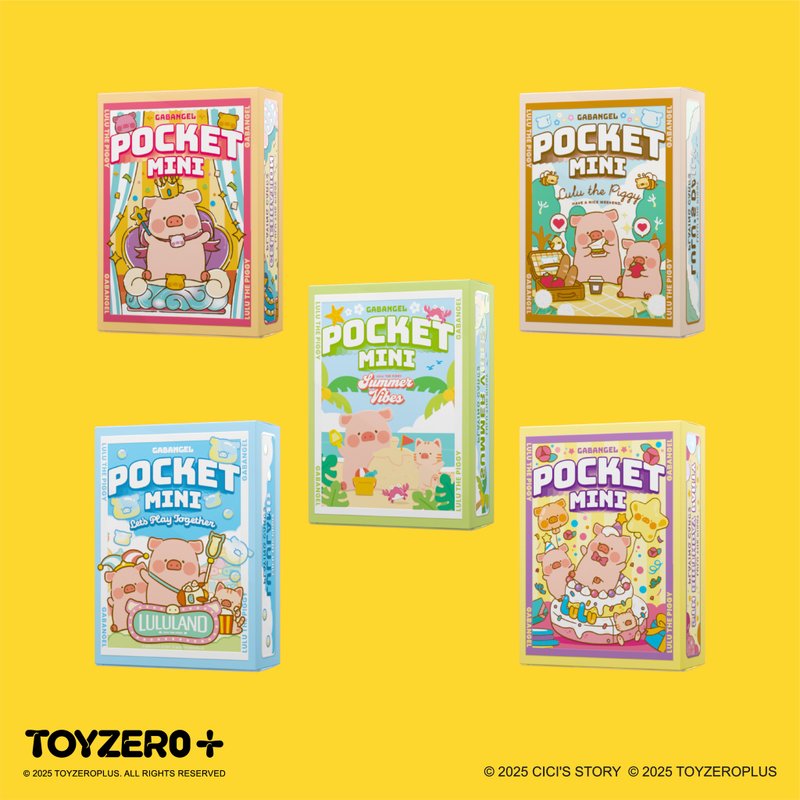 Pocket Mini Series - 罐头猪LULU盲盒扑克牌 - 桌游/玩具 - 纸 多色