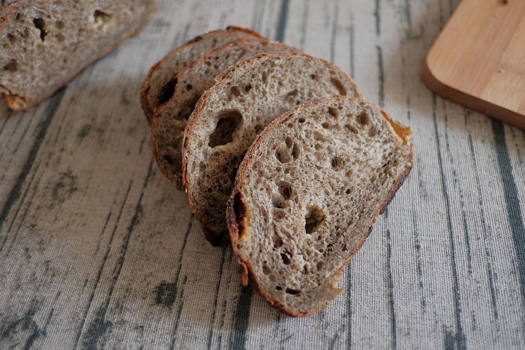 |全麦鲁邦| 乌龙红白巧大酸种 Oolong&White-choco Big Sourdough - 面包/吐司 - 其他材质 
