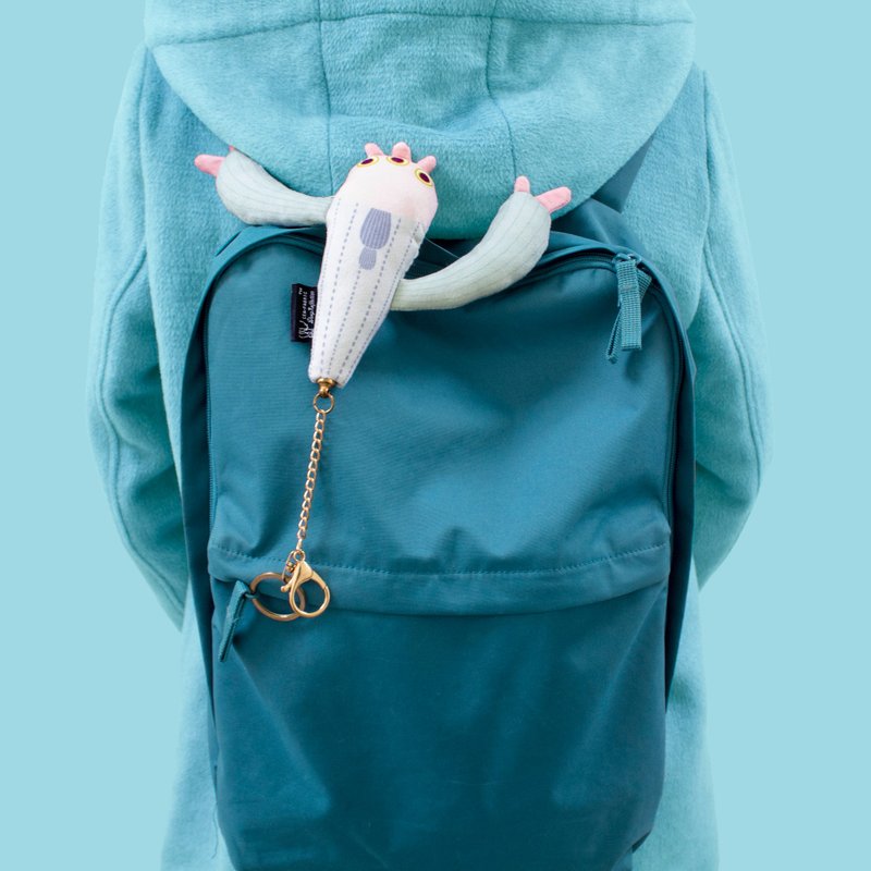 海怪_小鳍怪钥匙圈 - 吊饰 - 其他材质 蓝色