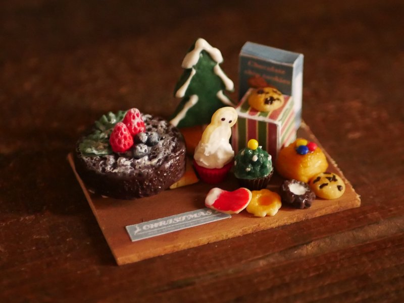 微型圣诞糖果装饰 - 摆饰 - 粘土 红色