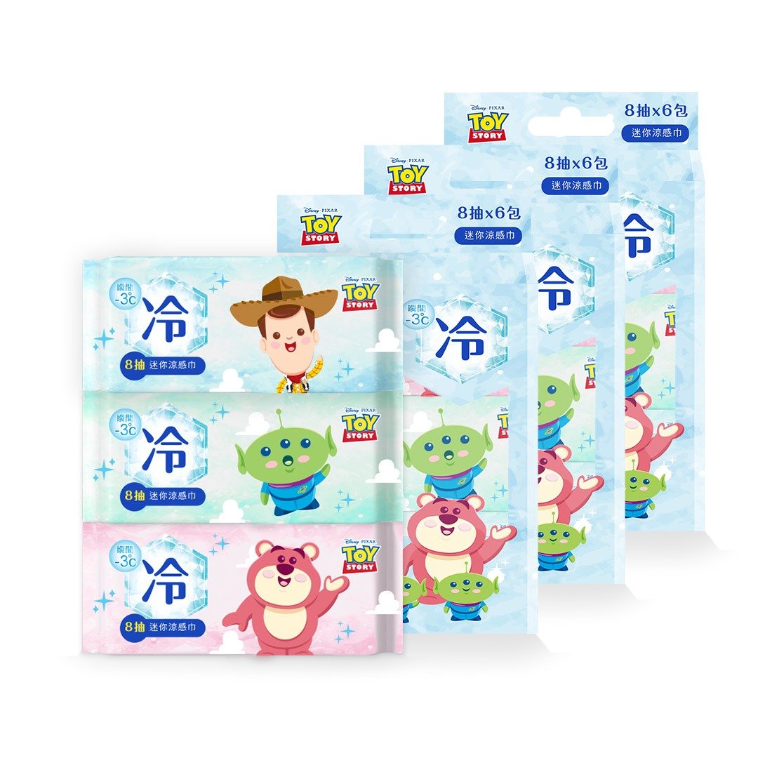 【ONEDER旺达】玩具总动员【迷你凉感巾】6包12袋 - 其他 - 其他材质 