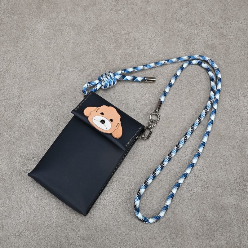 手机袋 随身袋 手机牛皮皮套 手缝 直立 - 手机壳/手机套 - 真皮 多色