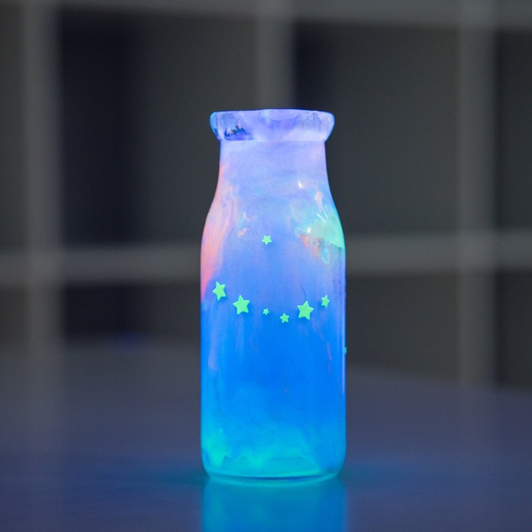 星空瓶手作礼盒组 宇宙瓶 银河 不插电发光 浪漫 DIY - 其他 - 其他材质 多色