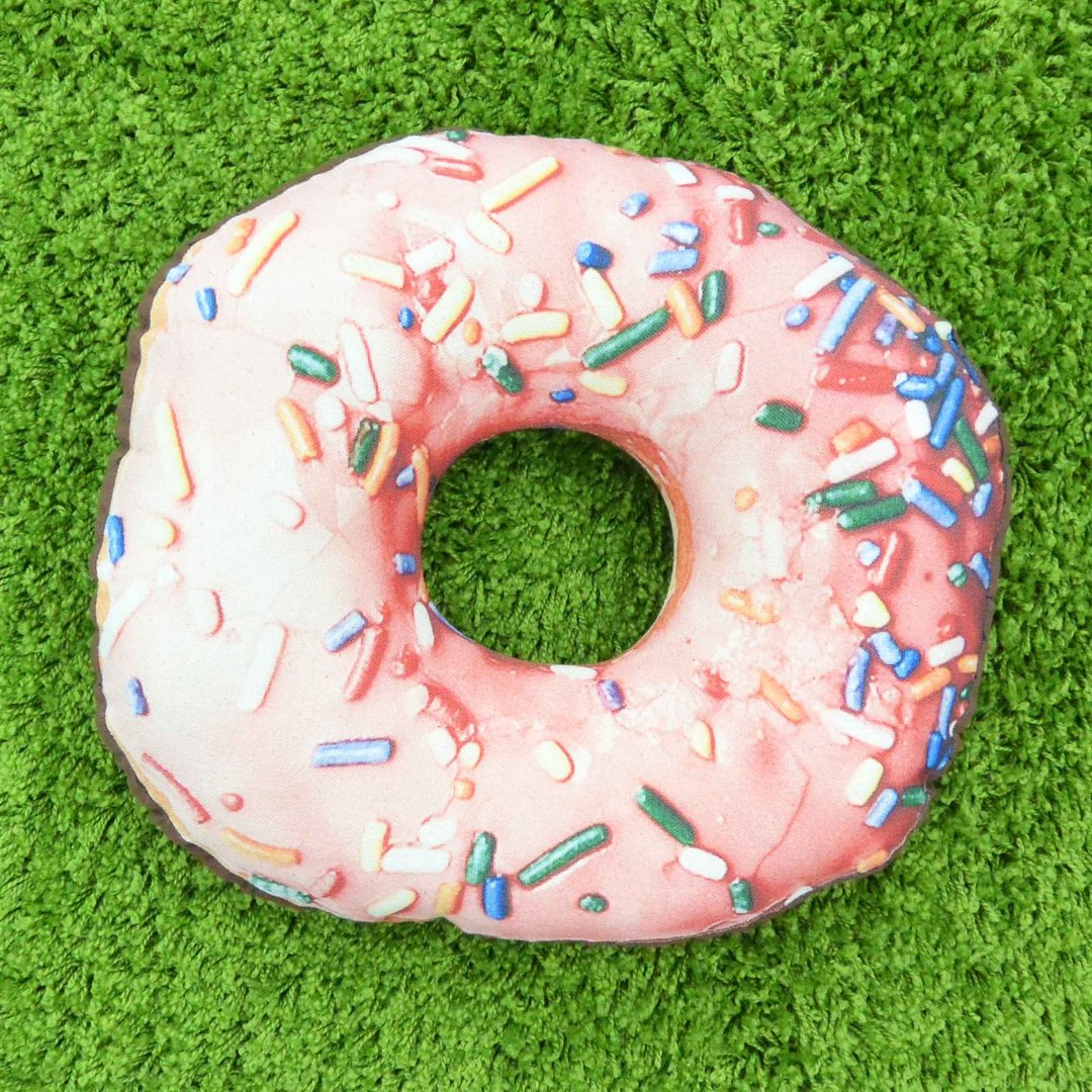 缤纷Donut 纯棉帆布形状抱枕 - 枕头/抱枕 - 棉 