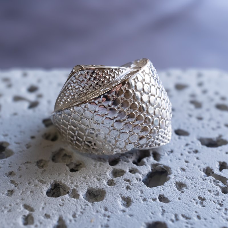 【缕空】纯银925戒指 可镀层 【订制生产】S-066 - 戒指 - 其他金属 银色