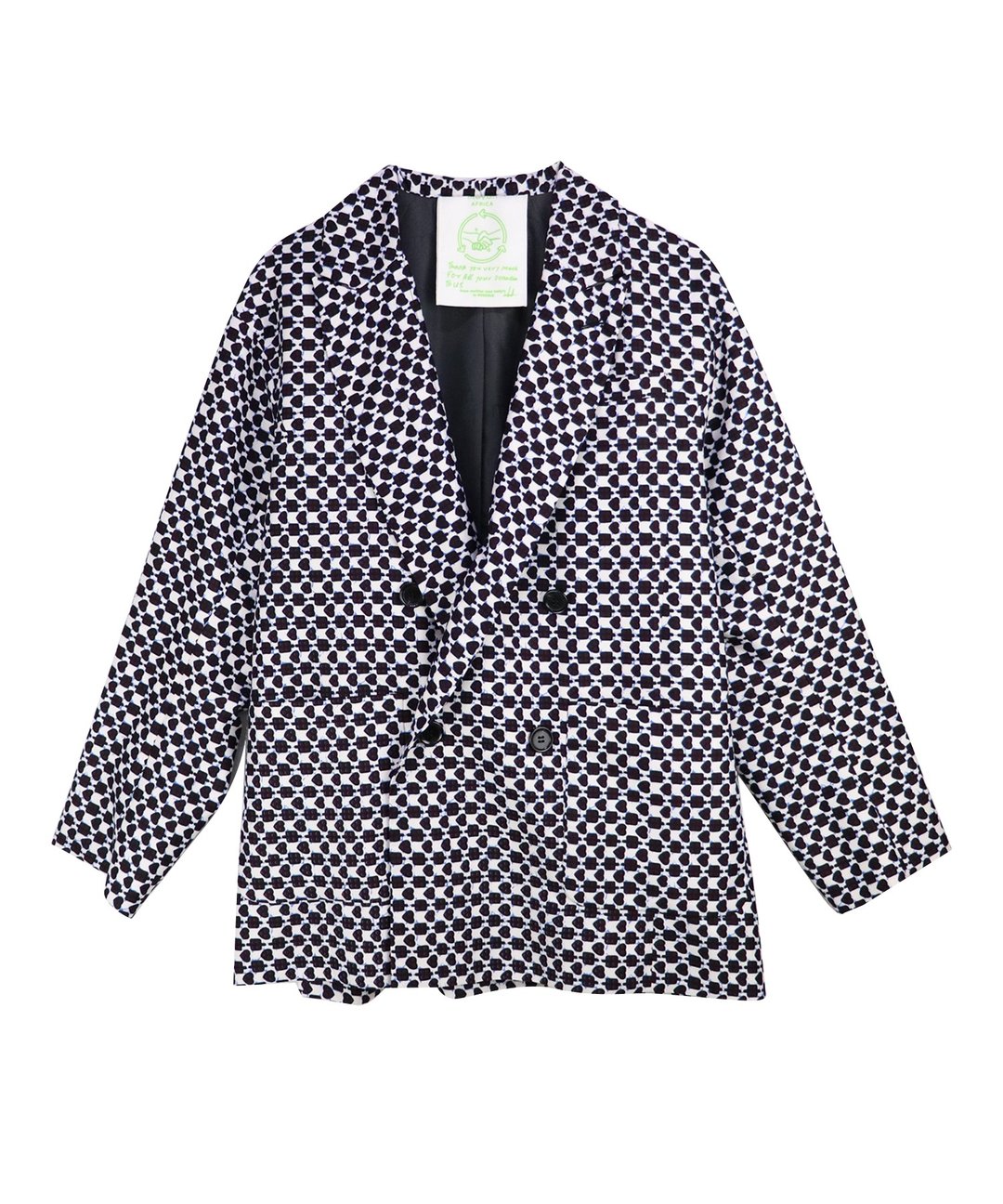 AFRICA PEAKED LABEL JACKET【LOVE BLOCK】 - 女装休闲/机能外套 - 聚酯纤维 黑色