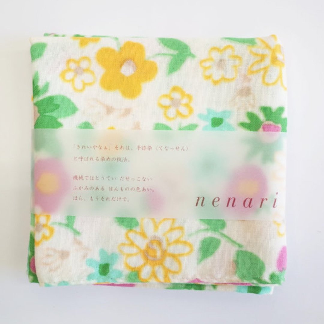 gauze handkerchief - Pink Flower SAKIRA-Kyoto - 手帕/方巾 - 棉 粉红色