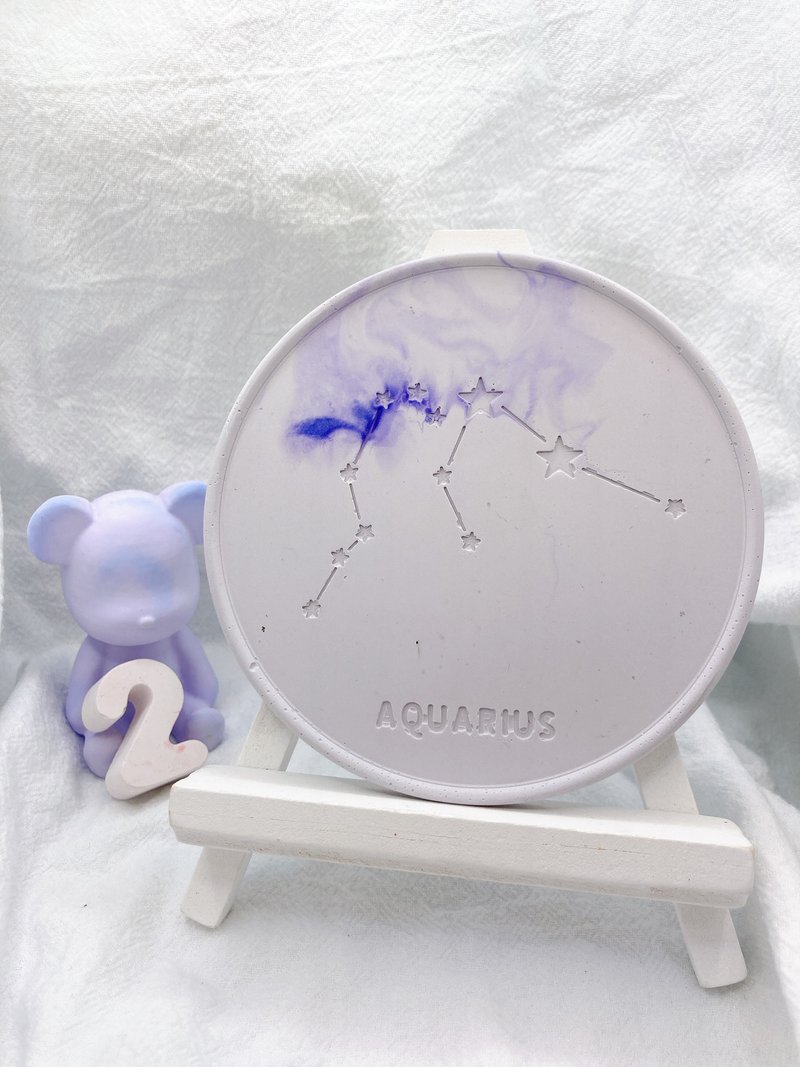 手作 扩香石杯垫 我就是我-水瓶座 - 杯垫 - 其他材质 多色