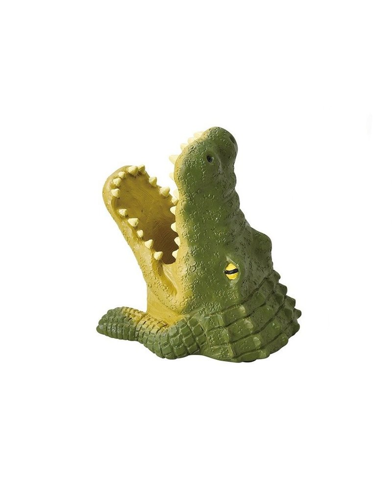 日本Magnets疗愈系列鳄鱼造型可爱桌上装饰办公文具收纳笔筒 - 笔筒/笔座 - 树脂 绿色