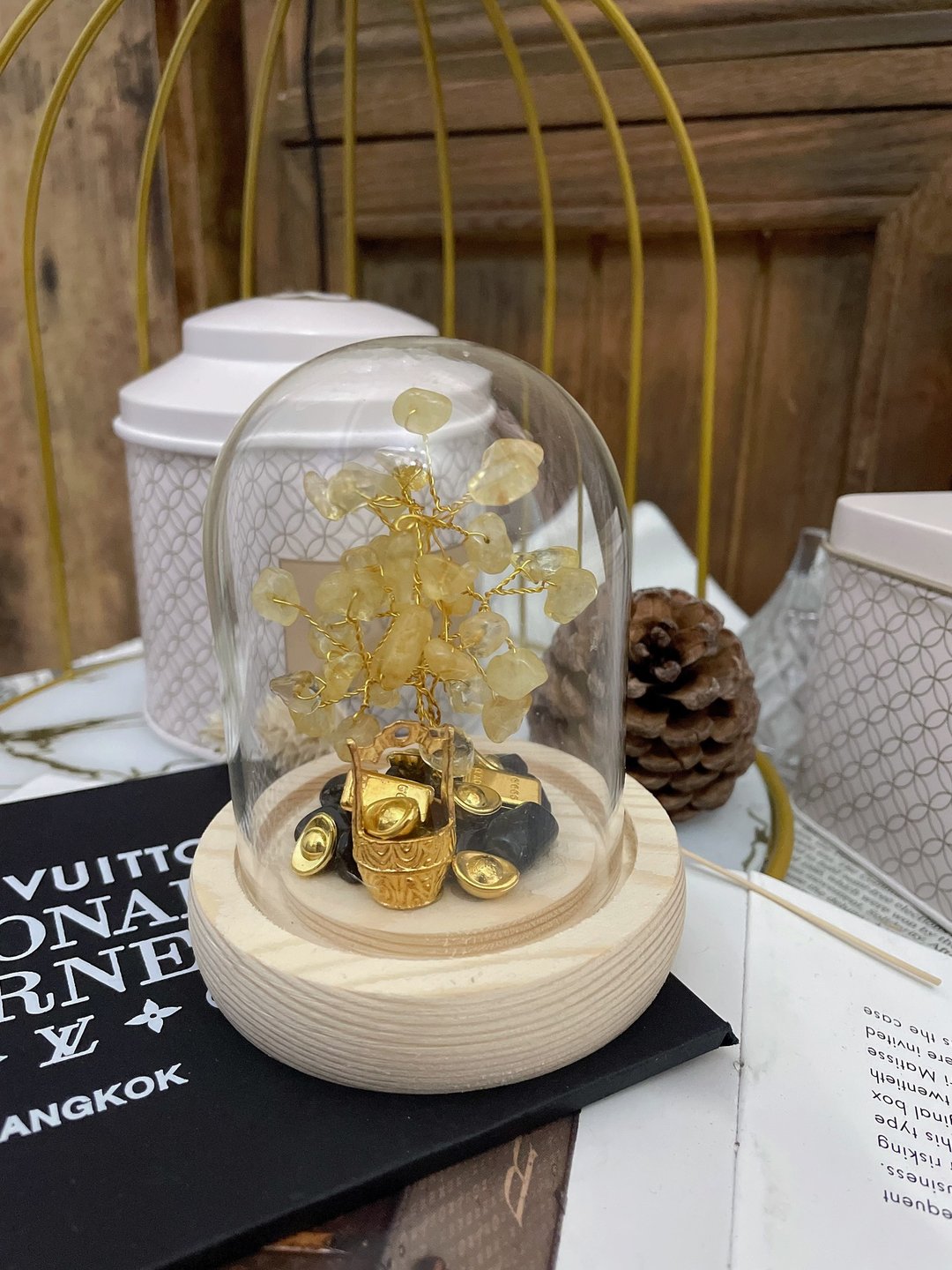 能量摆件 天然黄水晶 一桶金 𨍭运 消磁 净化  聚宝盆 送礼 - 摆饰 - 水晶 黄色