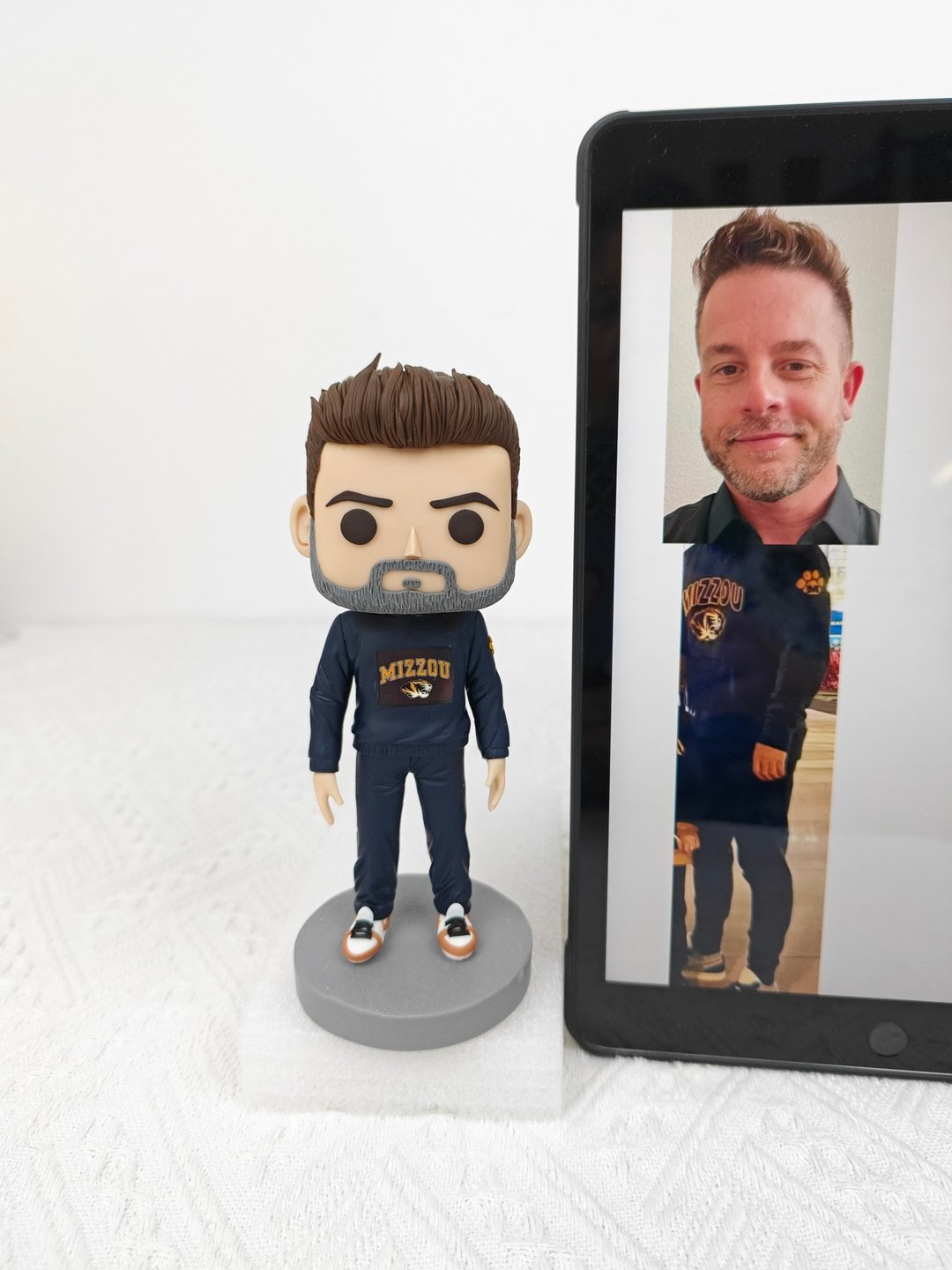 纯手工定制美国Funko Pop 自画肖像公仔娃娃男朋友老公生日礼物 - 玩偶/公仔 - 粘土 多色
