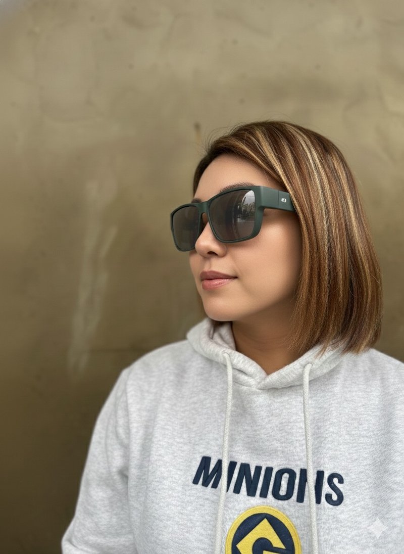 大方框 轻量偏光套镜 镀膜版 - 墨镜 - 塑料 多色