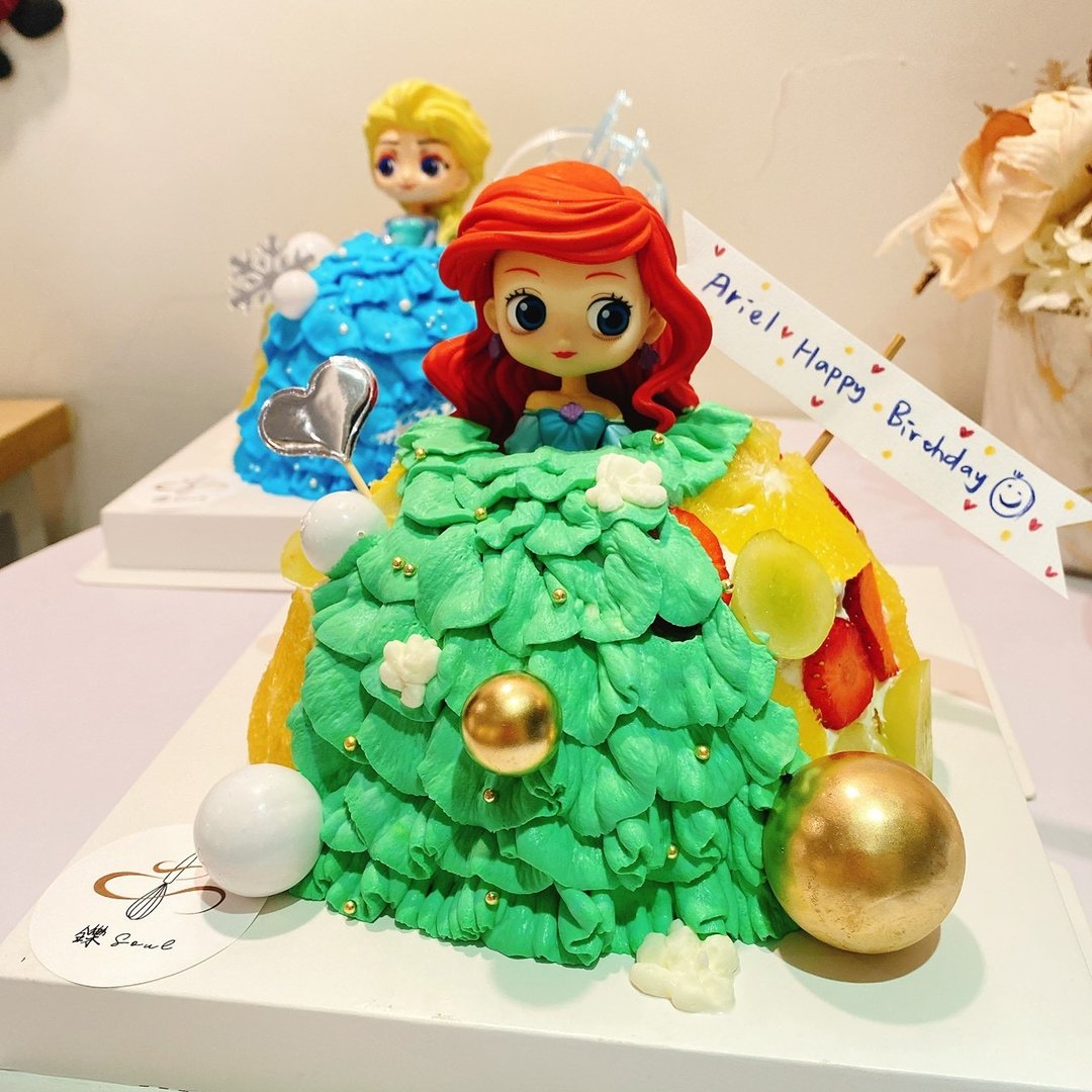 小美人鱼 公主蛋糕 可宅配 定制化蛋糕 铄甜点 生日蛋糕 公仔蛋糕 - 蛋糕/甜点 - 新鲜食材 