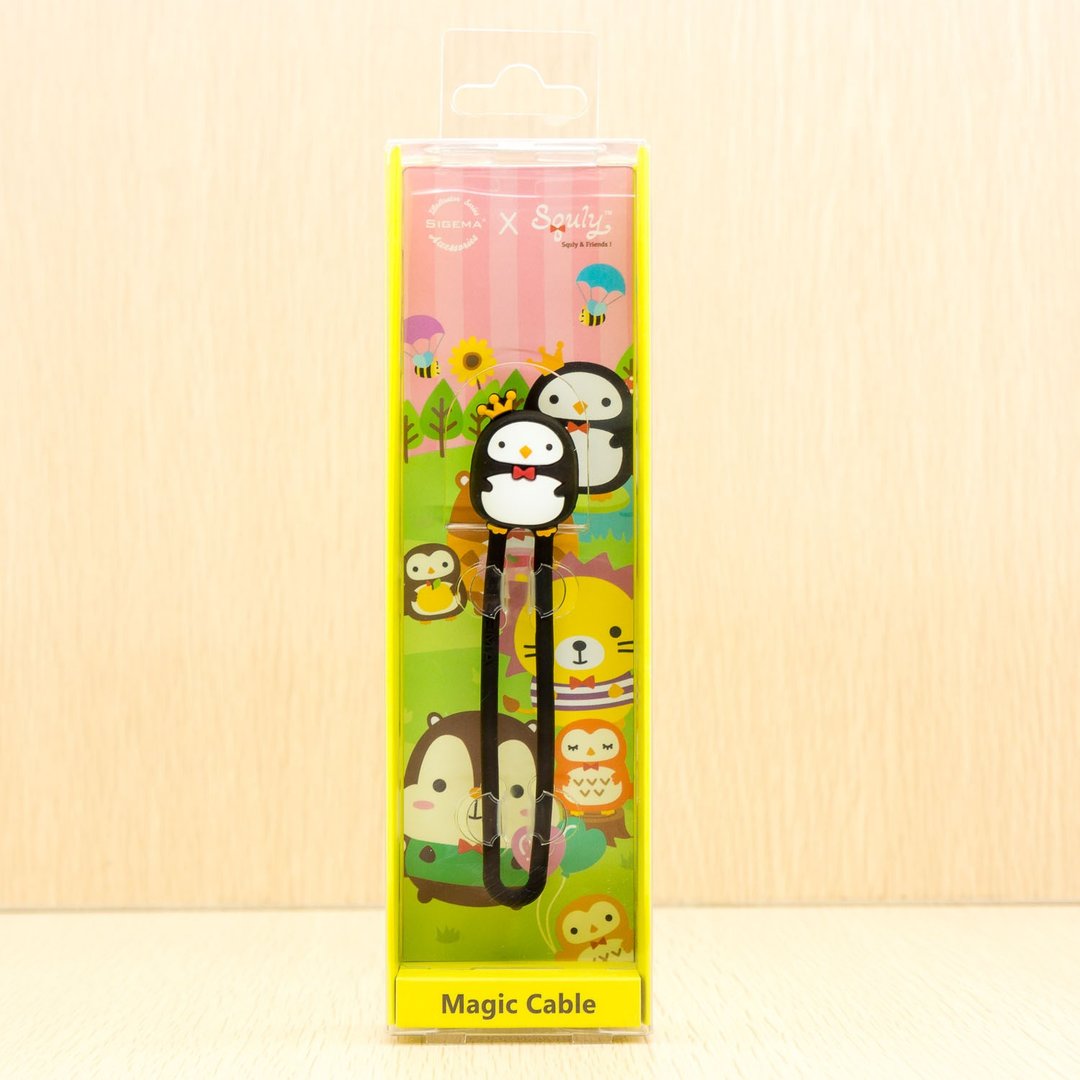 Squly & Friends Magic Cable (Kily) 卷线器/集线器/万用收纳带 - 卷线器/电线收纳 - 硅胶 黑色