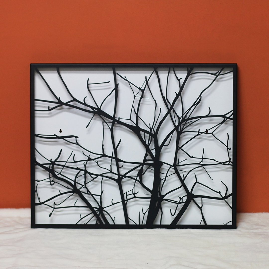 【OPUS东齐金工】寒枝金属画/Loft工业风/室内设计挂画/设备艺术 - 摆饰 - 其他金属 黑色
