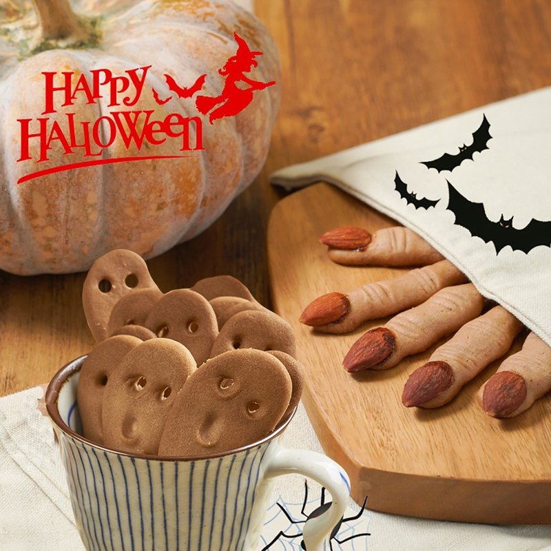 【LS手作甜点x蓝带主厨】手工奶油饼干(巫婆手指/幽灵)(万圣节限) - 手工饼干 - 其他材质 