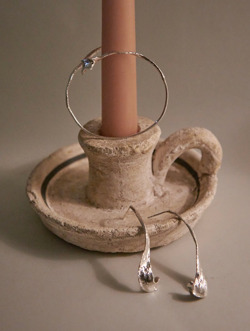 静日隐光 卷蕨绕式手环 - 手链/手环 - 银 银色