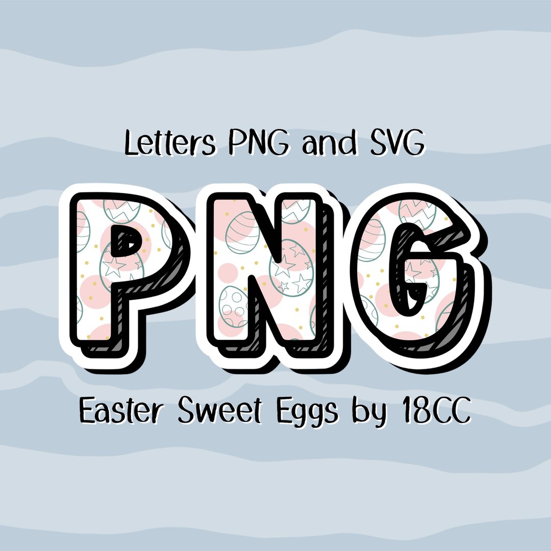 复活节甜蛋字母 PNG SVG - 其他数码设计 - 其他材质 