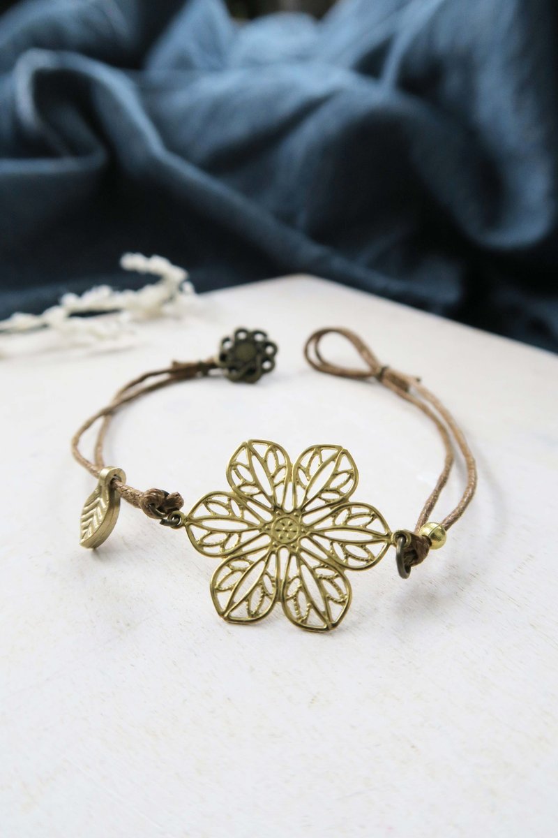 “复古.怀旧.”古典通花片|古铜|黄铜|啡金系|手链|手绳 礼物 - 手链/手环 - 其他金属 金色