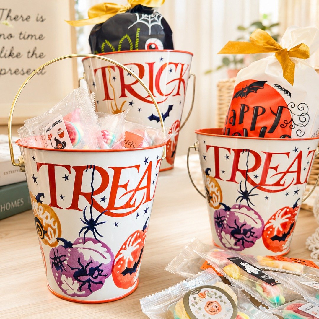 Halloween 万圣糖果提篮【英国糖迷你包 8 包入】 - 零食/点心 - 其他材质 橘色