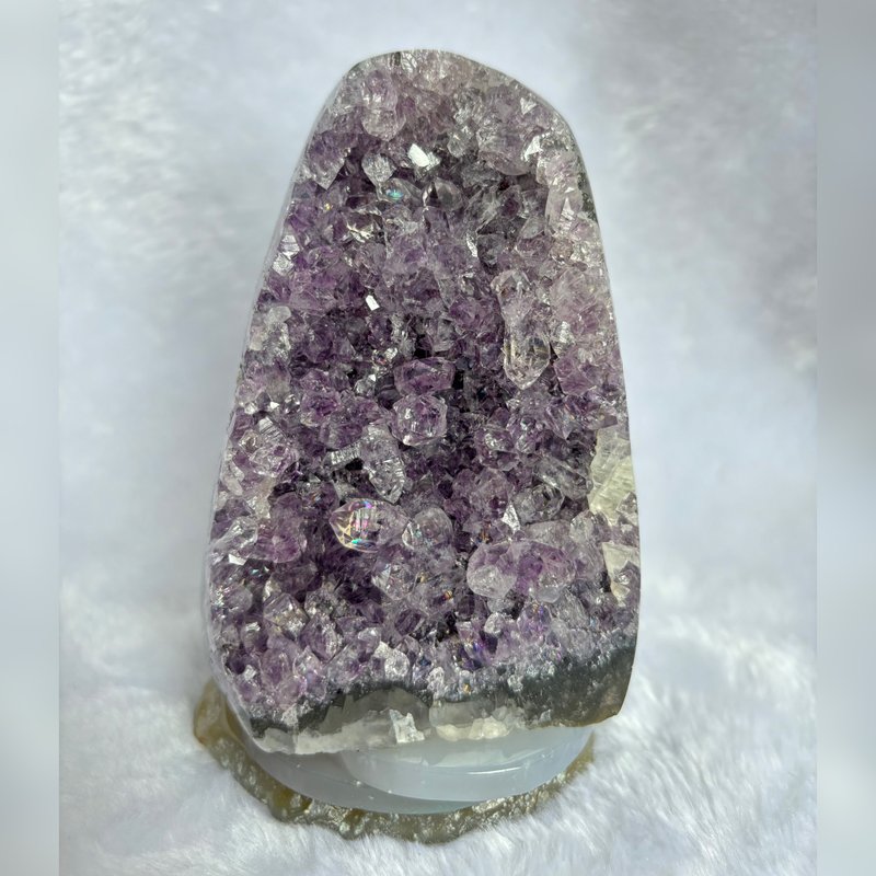 *天赐的礼物 - 充电 - 灵性* 天然巴西紫水晶镇 Amethyst - 摆饰 - 水晶 紫色
