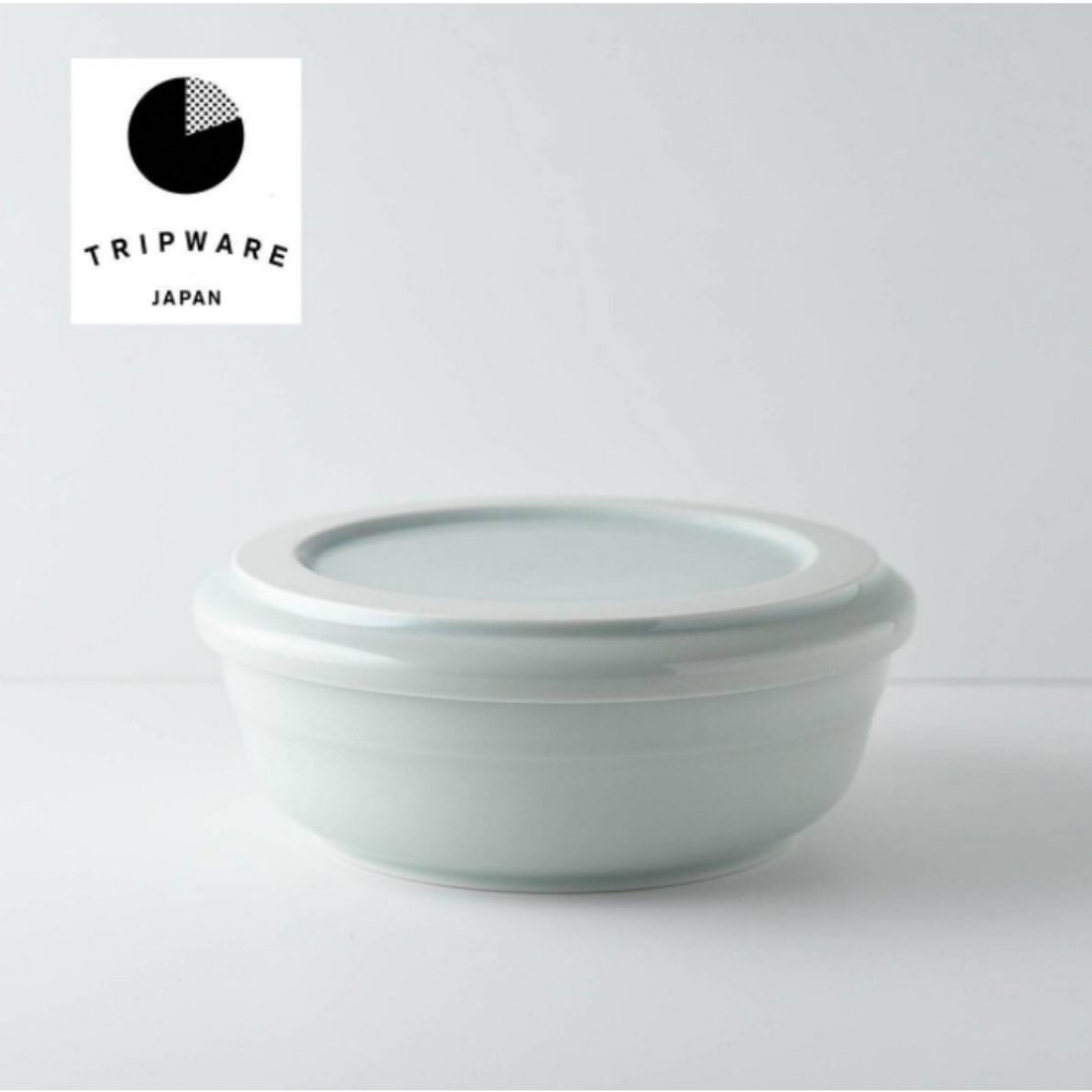 【Trip Ware Japan】圆碗盖组 日本制 美浓烧 (水釉蓝) - 盘子/餐盘/盘架 - 陶 