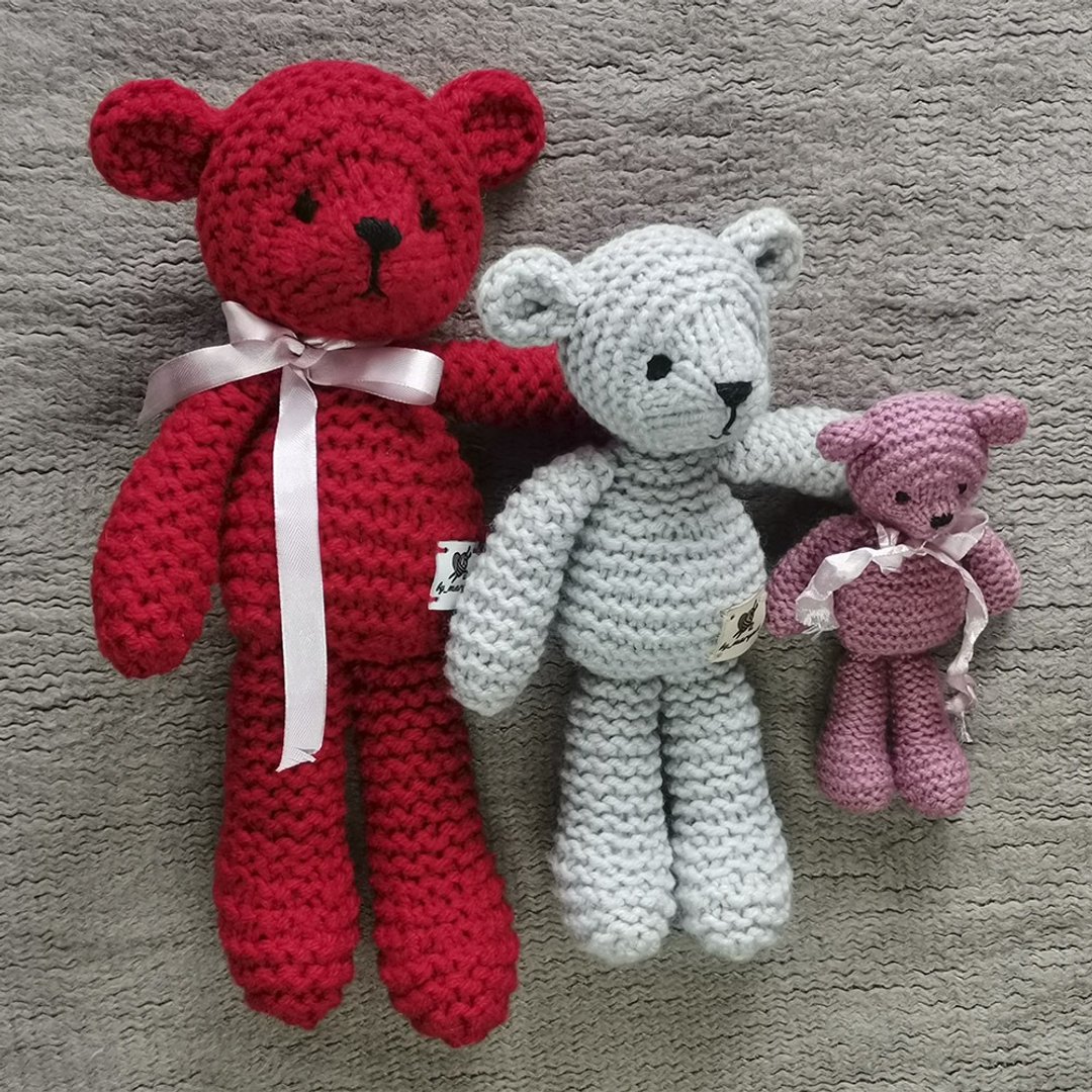 Teddy bear knitting pattern. English, German and Russian PDF. - 手工艺教程/工具书 - 其他材质 