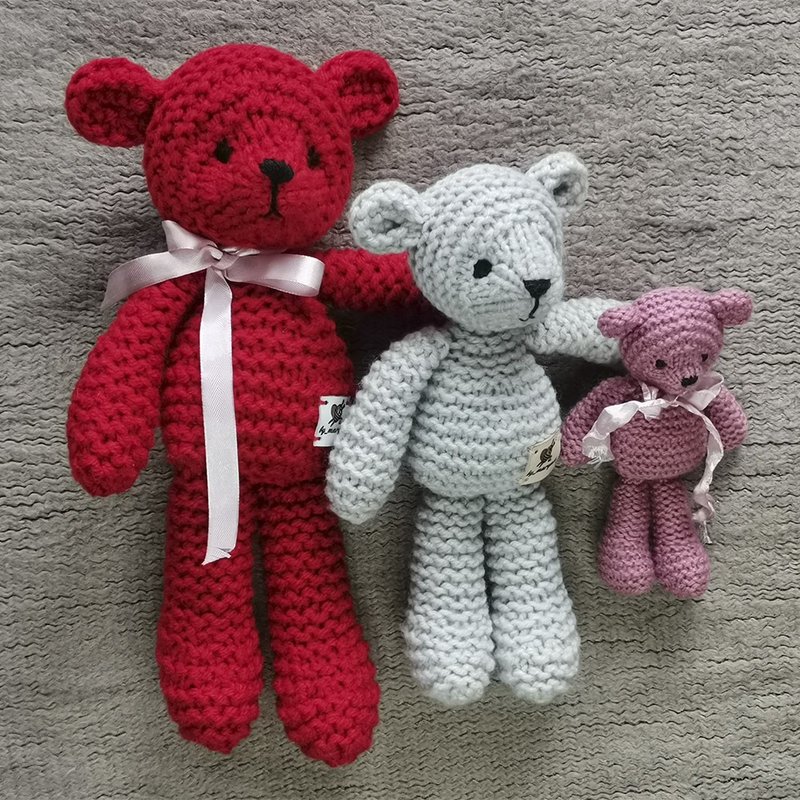 Teddy bear knitting pattern. English, German and Russian PDF. - 手工艺教程/工具书 - 其他材质 
