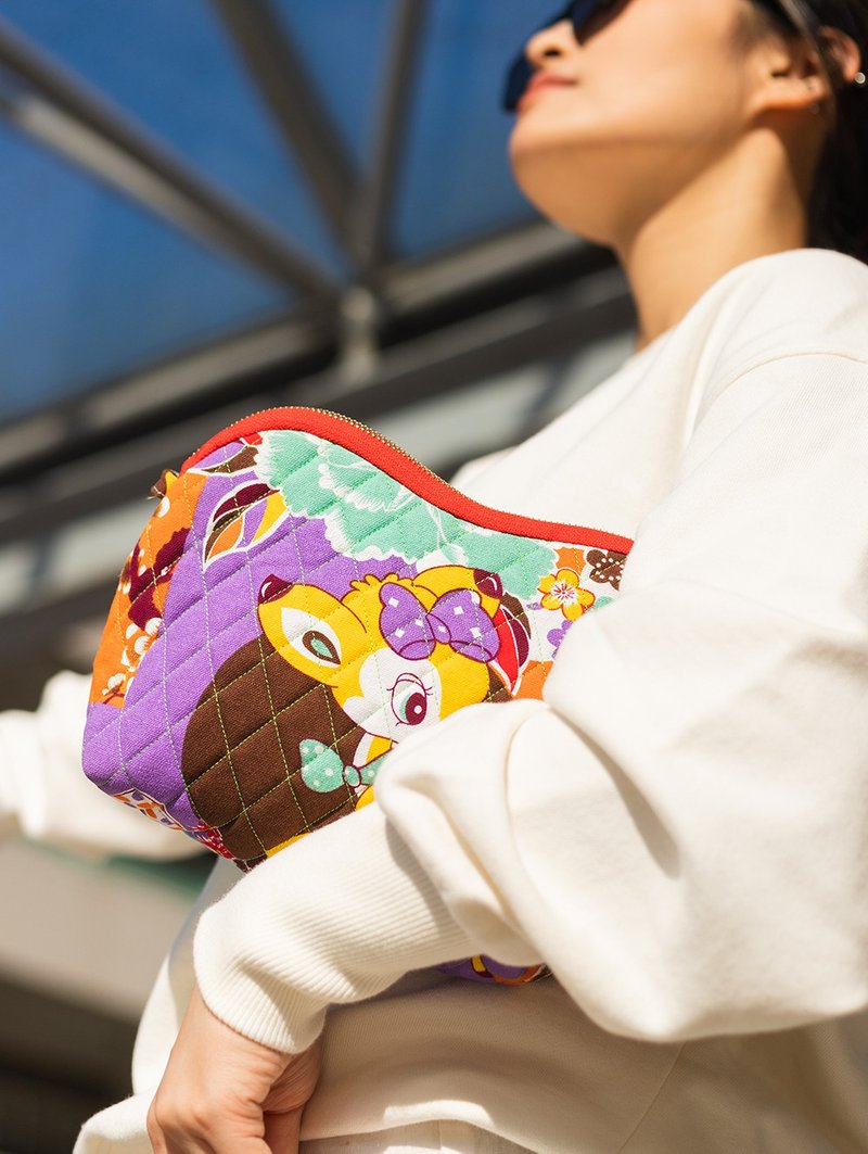 【小鹿乱撞】斜背手拿包 - 侧背包/斜挎包 - 棉．麻 多色