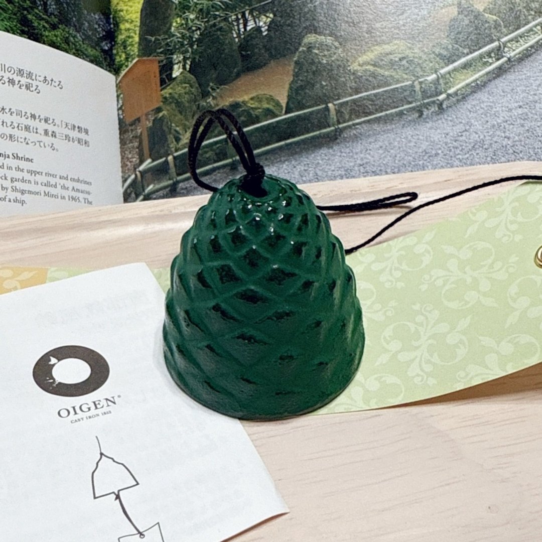 【南部铁器】日本南部铁器风铃 - 松笠 - 摆饰 - 其他金属 绿色