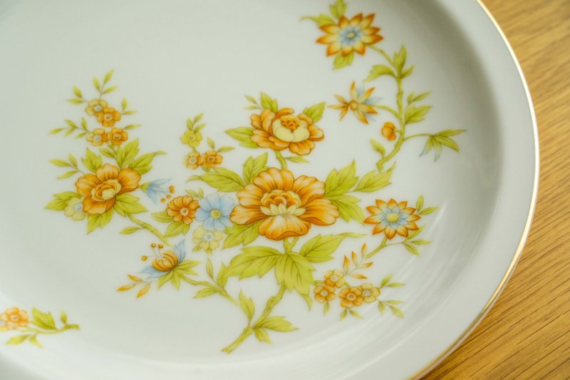 日本制 SC Japan 24厘米 陶瓷餐盘 中古优品 台湾包邮 - 盘子/餐盘/盘架 - 瓷 白色