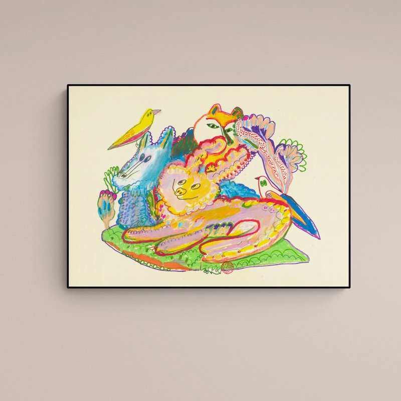 【Lingoooo插画/动物插画】Febbi |  004动物派对 - 海报/装饰画/版画 - 纸 