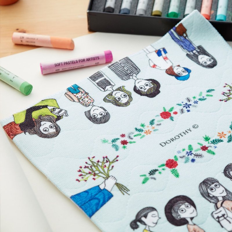 Dorothy柔软小方巾（蓝色）(9TAAU0045) - 其他 - 聚酯纤维 蓝色